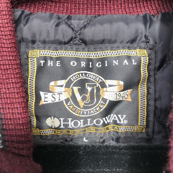 😎NEW Leather Holloway letterman jacket. - Picture 6 of 8